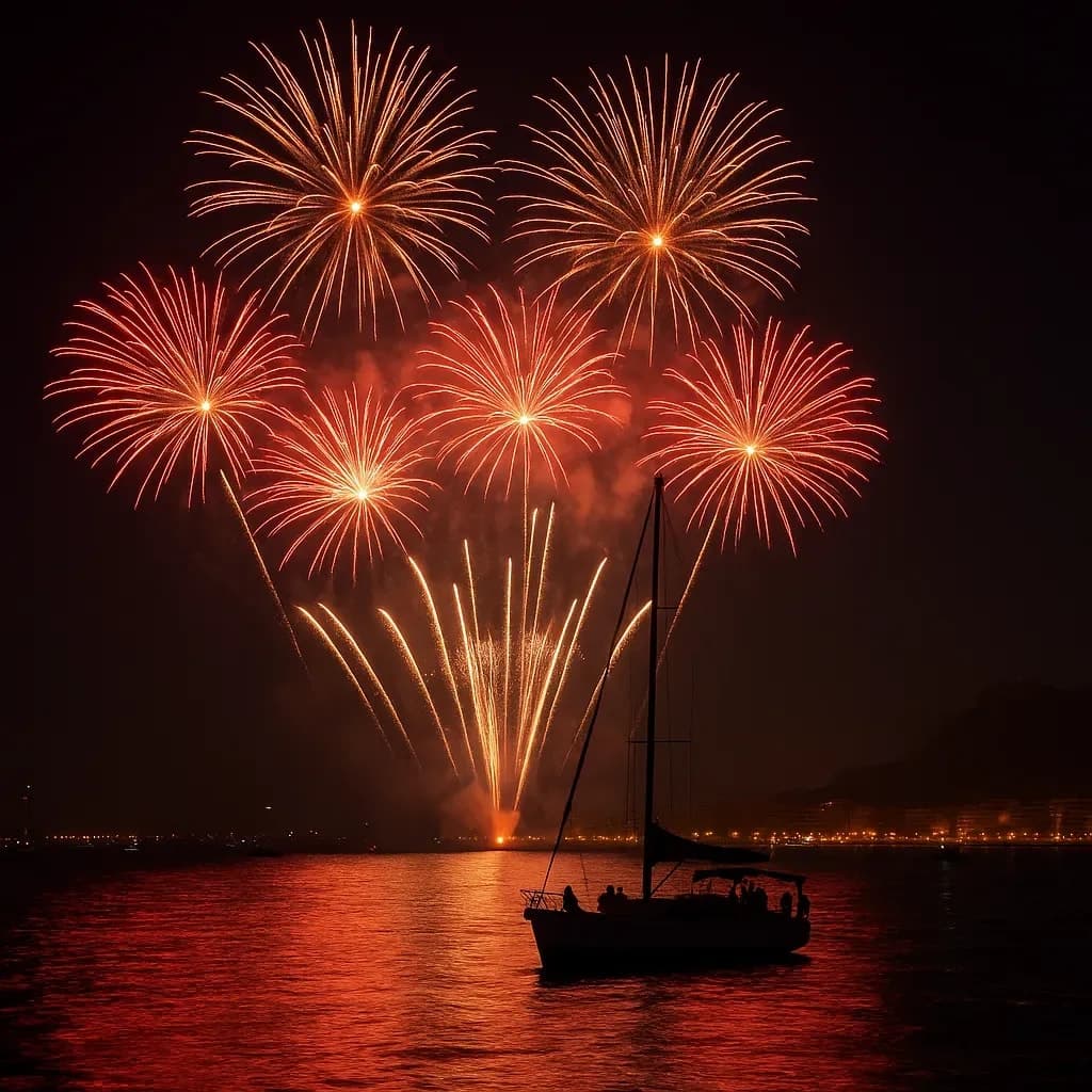 Watch the 2025 Bonfires Fireworks from the Sea: A Unique Night in Alicante