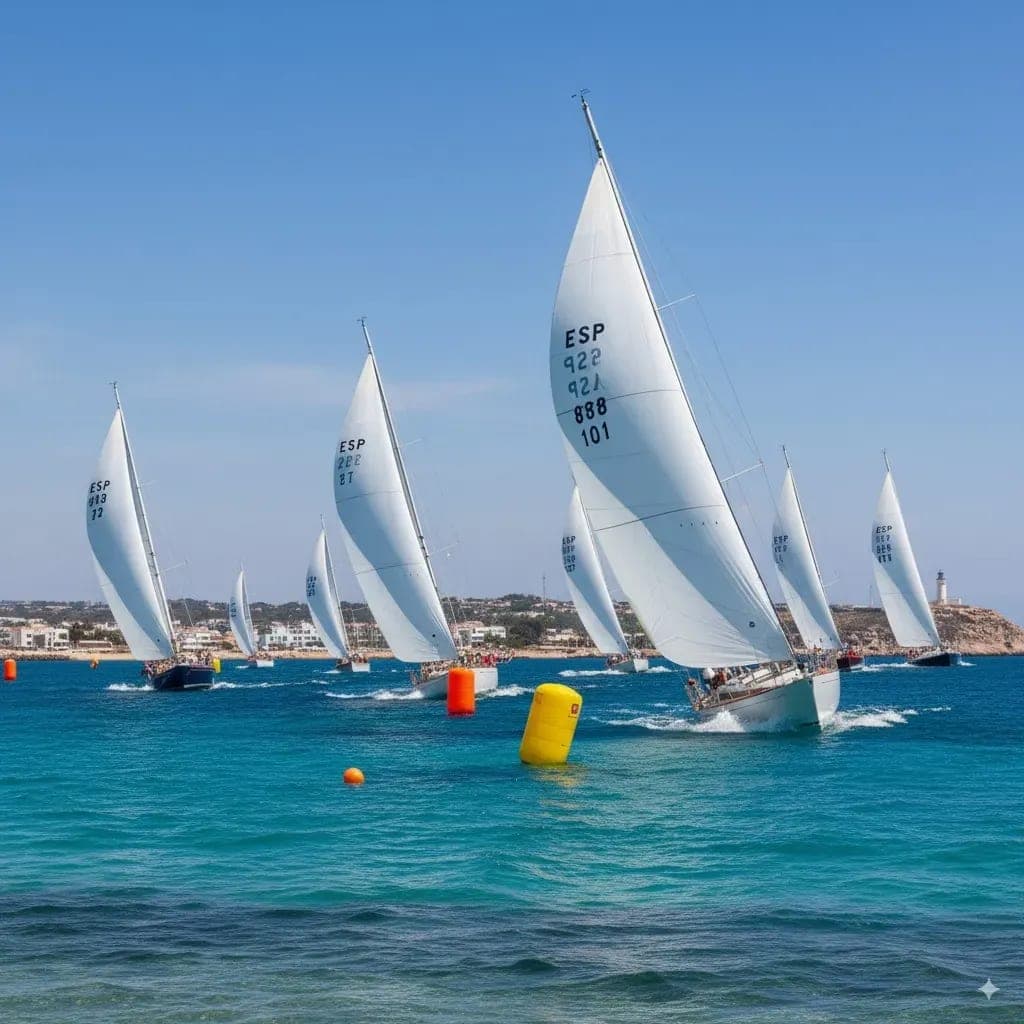 The Costa Blanca Dresses in Sails Again with the Traditional 100 Miles A1-A2 Regatta, Organized by the Real Club Náutico de Santa Pola
